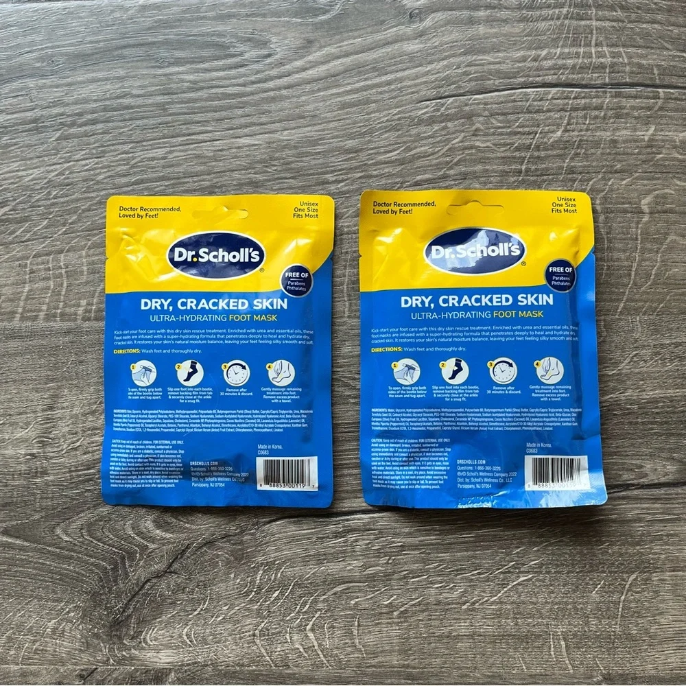 NEW Dr. Scholl’s Ultra-Hydrating Foot Mask 2-Piece Bundle